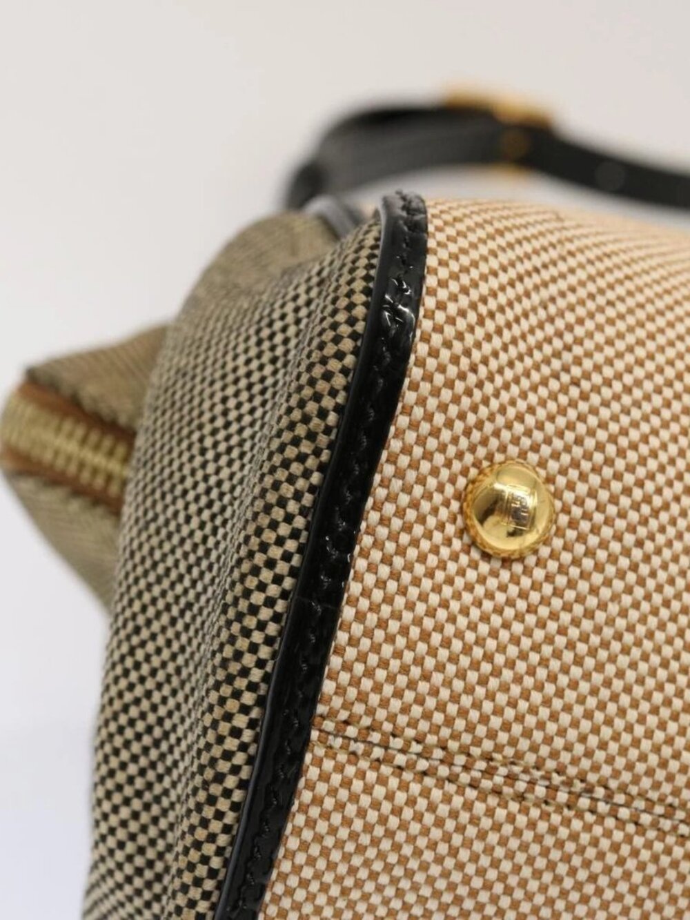 FENDI Hand Bag Canvas 2way Beige - Picture 4 of 16